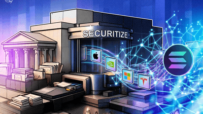 Securitize rolls out tokenized US stocks on Solana, shares surge over 10%