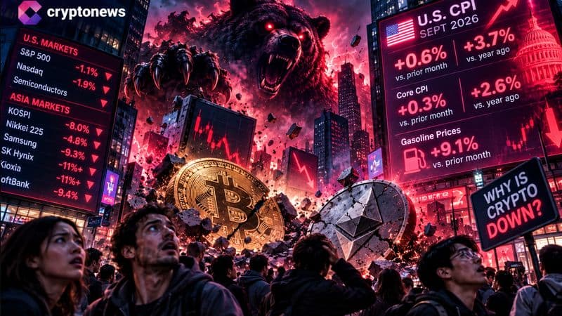 US Inflation Spike Triggers Rate-Hike Talk, Dragging Down Bitcoin and Ethereum