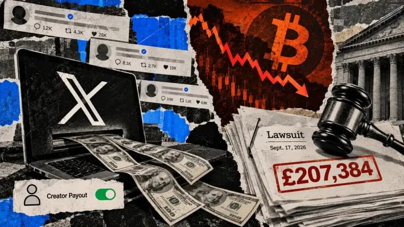 X sues Bitcoin content network over creator-payment abuse, seeks £207,000 in damages