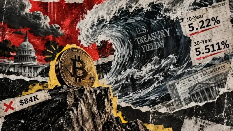 Bitcoin Holds Near $84,000 as Treasury Yields Reach Decade-High Levels