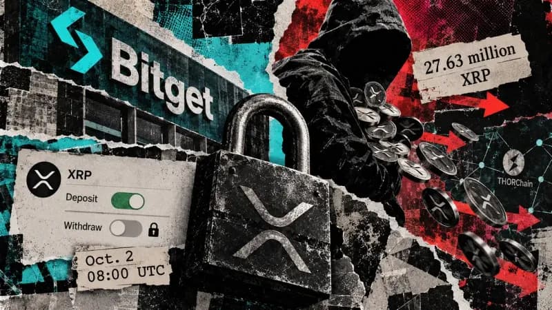 Bitget suspends XRP withdrawals amid ongoing investigation of stolen tokens