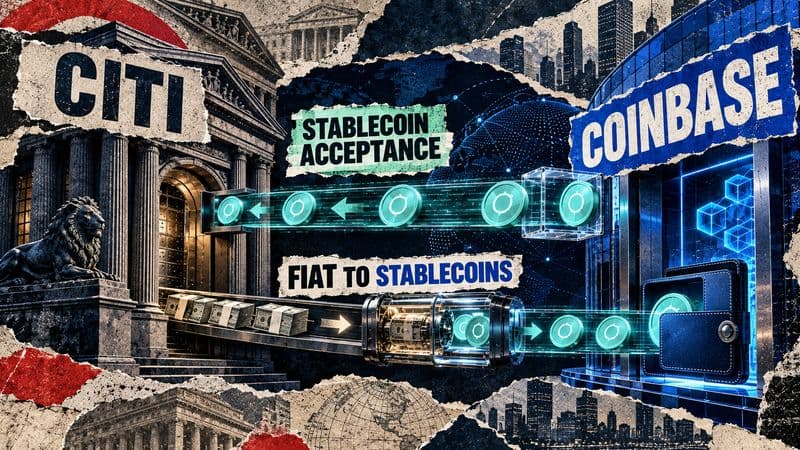 Coinbase Enables Citi’s Institutional Clients to Accept and Convert Stablecoins
