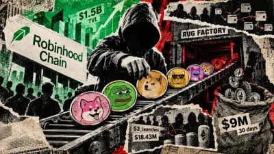 Coordinated memecoin schemes emerge on fast-growing Robinhood Chain
