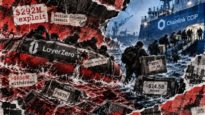 LayerZero faces $292 million lawsuit as $15 billion of assets shift to Chainlink
