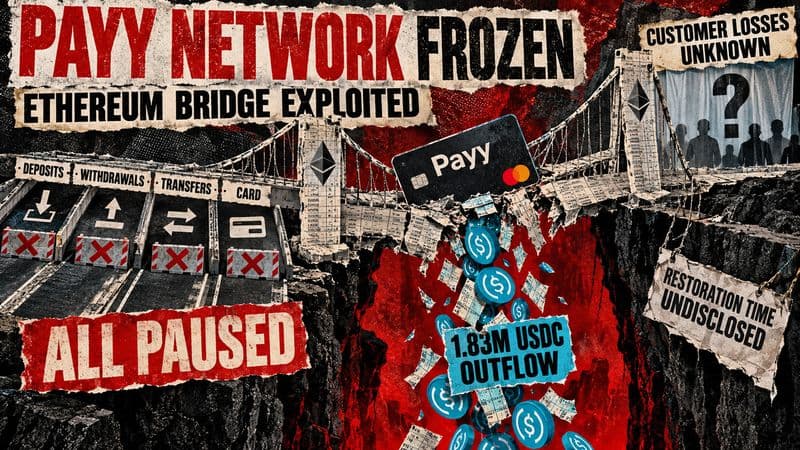 Payy suspends crypto card and stablecoin services after Ethereum bridge drain