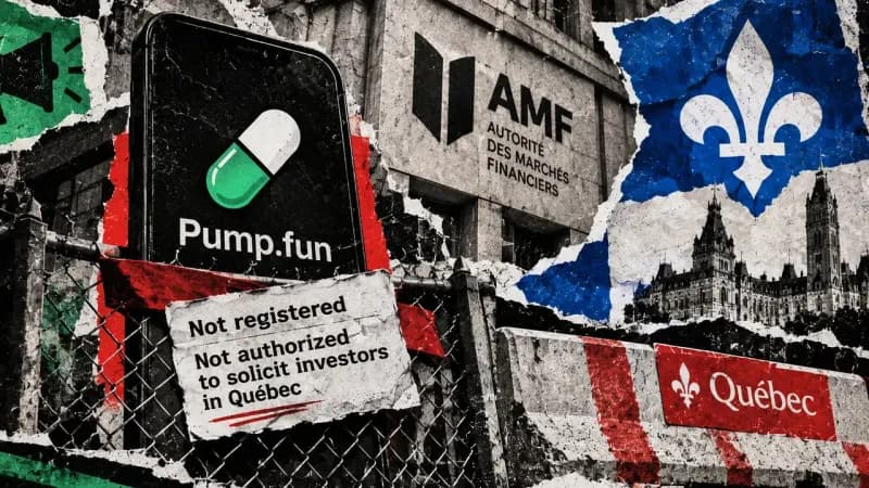 Quebec regulator says Pump.fun lacks registration and cannot market to local investors