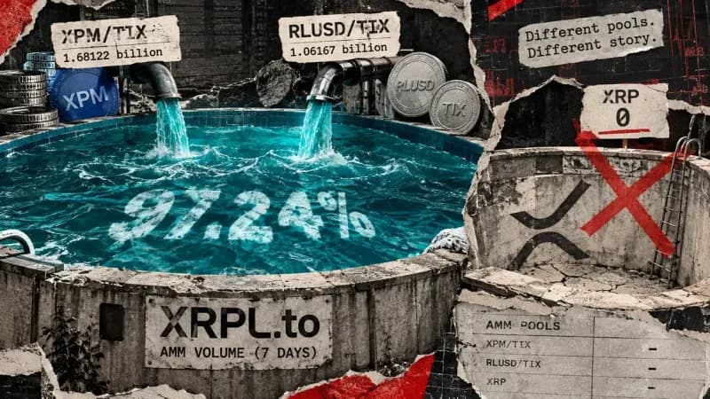 Token-to-token pools dominate XRPL AMM volume despite minimal trade count